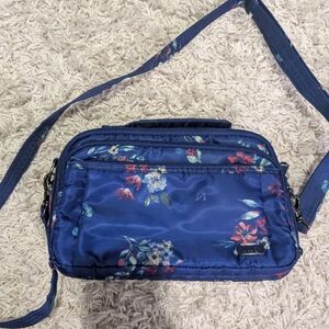 Floral Blue Crossbody Bag